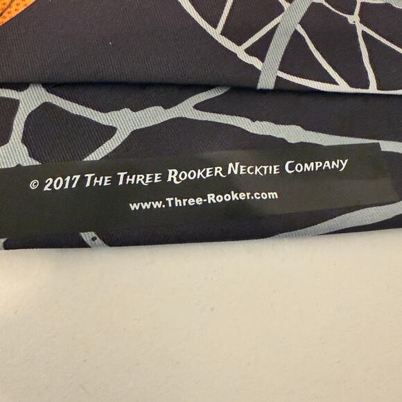 Three Rooker Basketball Zone Necktie Basketball Sports Fan Gift Licensed Signed - Picture 5 of 7